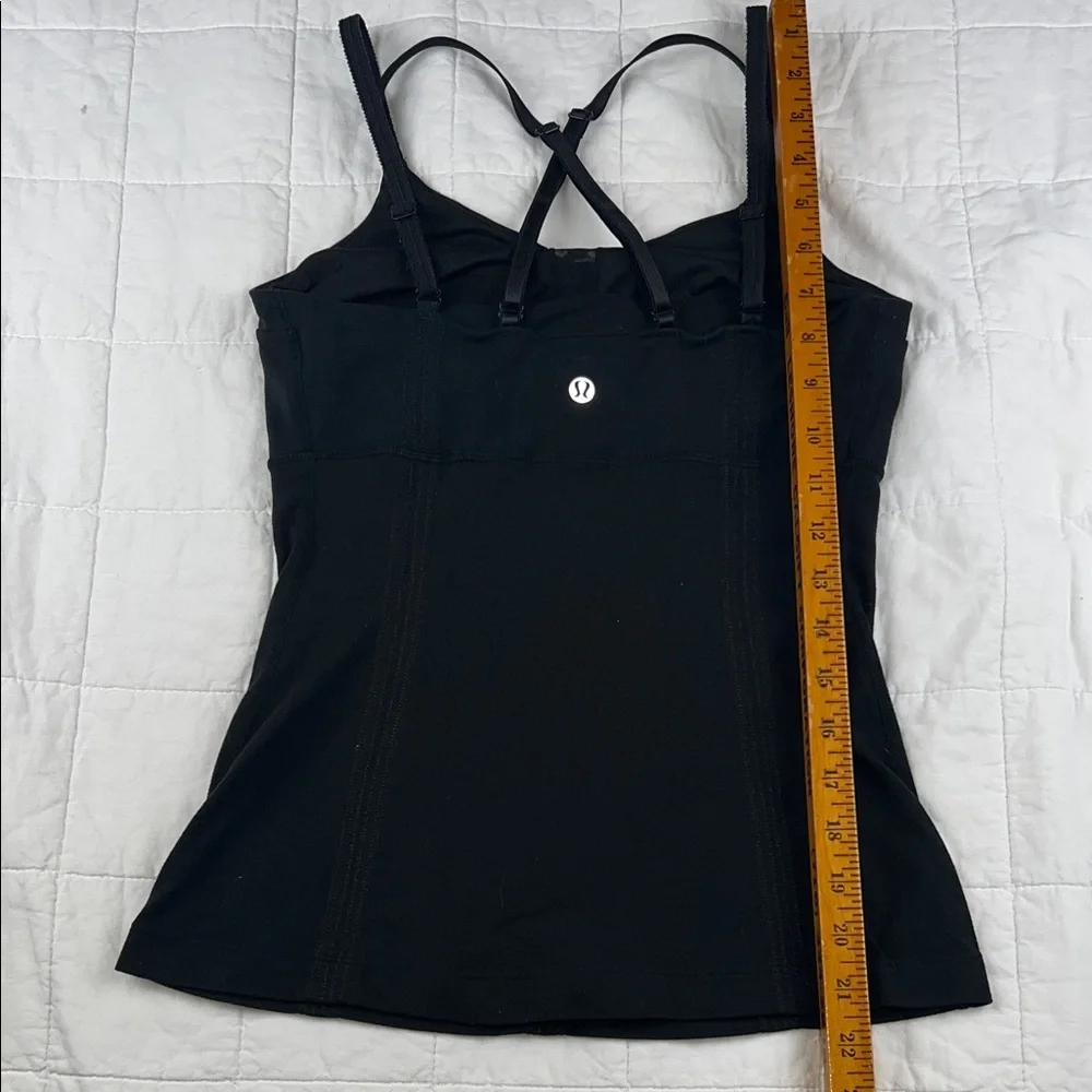 Lululemon Athletica Centered pose tank top in black sz 4‎